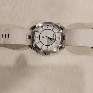 Diesel leather men's white watch